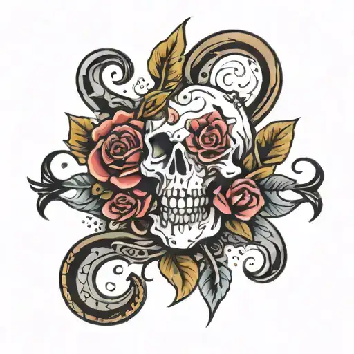 life is always unlucky tattoo design idea