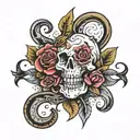 life is always unlucky tattoo design idea