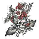 life is always unlucky tattoo design idea