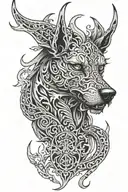 hell hound tattoo design idea