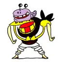 luffy cuphead tattoo design idea