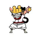 luffy cuphead tattoo design idea