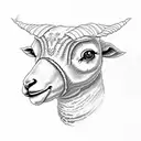 lamb tattoo design idea
