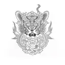 rope tattoo design idea