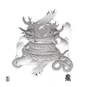 rope tattoo design idea