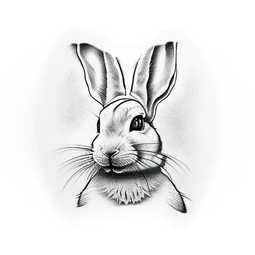 Bad Bunny tattoo design idea