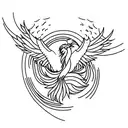 phoenix tattoo  in neck tattoo design idea