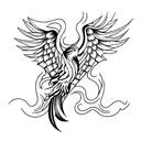 phoenix tattoo  in neck tattoo design idea