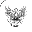 phoenix tattoo  in neck tattoo design idea
