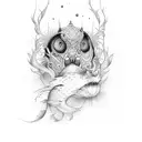 por do sol tattoo design idea