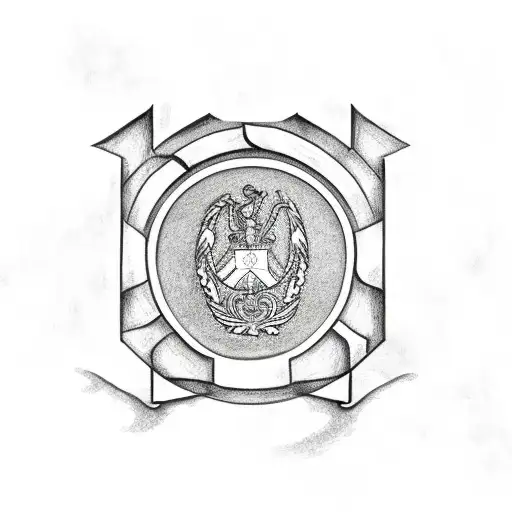 argentina flag and monument tattoo design idea