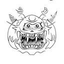 monster, multiple personalities  tattoo design idea