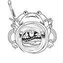 monster, multiple personalities  tattoo design idea