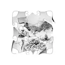 autism puzzle tattoo design idea