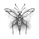 mantis eating a butterfly tattoo design idea