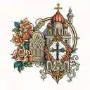 orthodox church  tattoo design idea