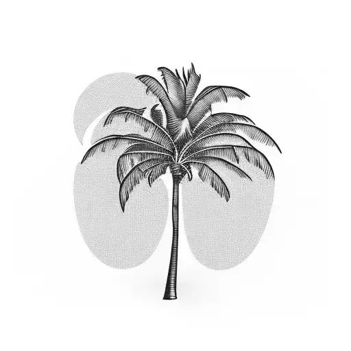 Palm Tree tattoo design idea