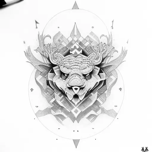 "mind over matter"  tattoo design idea