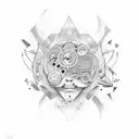 "mind over matter"  tattoo design idea