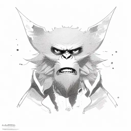 Monkey D Luffy tattoo design idea