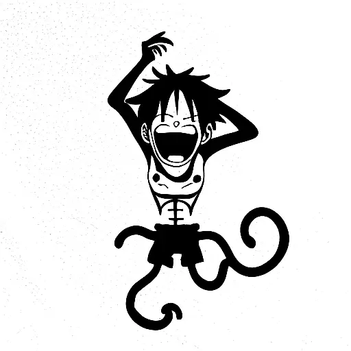 Monkey D Luffy tattoo design idea