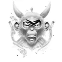 Monkey D Luffy tattoo design idea