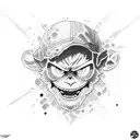 Monkey D Luffy tattoo design idea