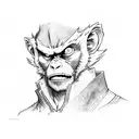 Monkey D Luffy tattoo design idea