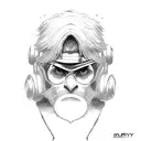 Monkey D Luffy tattoo design idea