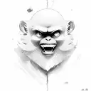 Monkey D Luffy tattoo design idea