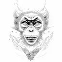 Monkey D Luffy tattoo design idea