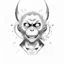 Monkey D Luffy tattoo design idea