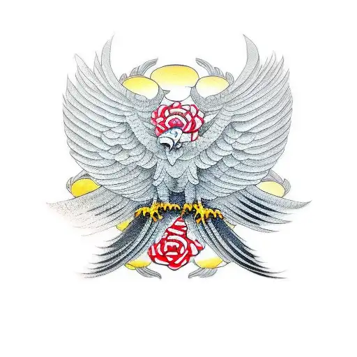 vulture tattoo design idea