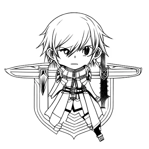 Sword art online tattoo design idea