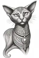 Bastet Egyptian Goddess tattoo design idea
