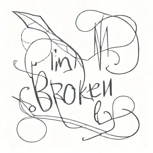 I'm not broken tattoo design idea
