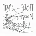 I'm not broken tattoo design idea