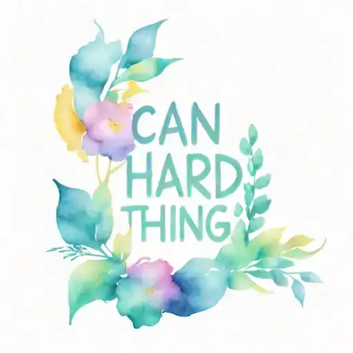 i can do hard things  tattoo design idea