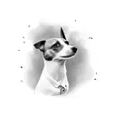 jack russel tattoo design idea
