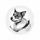 jack russel tattoo design idea