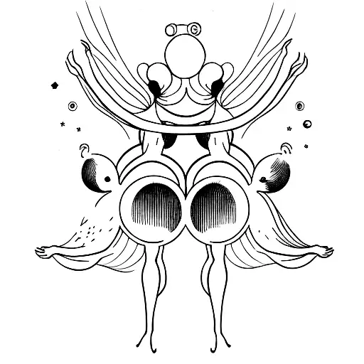 double venus tattoo design idea
