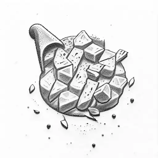 write "take with a grain of salt" in a mini salt shaker tattoo design idea