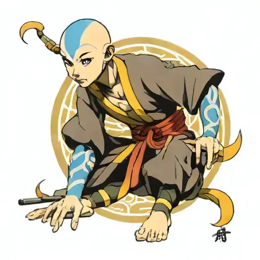 Avatar Aang tattoo design idea