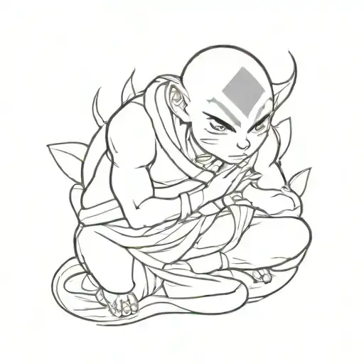 Avatar Aang, Appa tattoo design idea