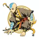 Avatar Aang tattoo design idea