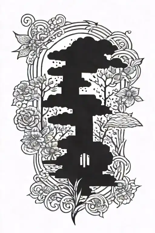 hometown Sandy cross rd nc tattoo design idea