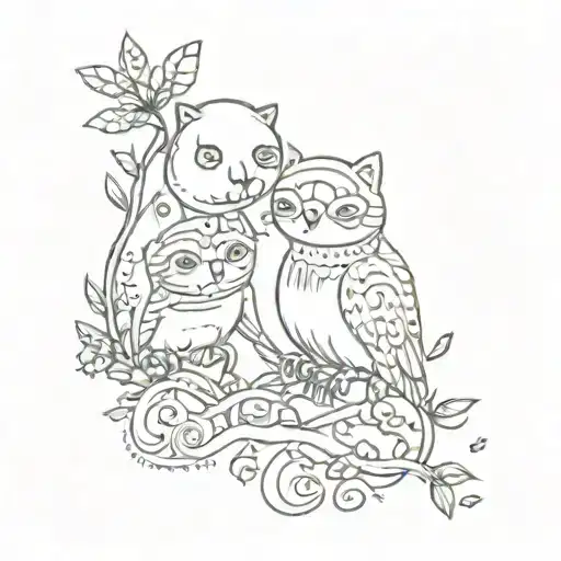 Simple and funny and small matching tattoo tattoo design idea