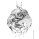 always count on god tattoo design idea