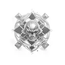 always count on god tattoo design idea