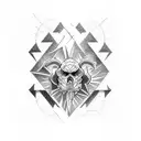 always count on god tattoo design idea